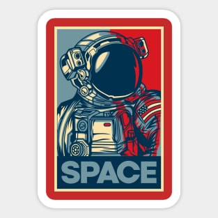 ASTRONAUT POSTER Sticker